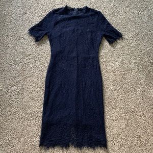 Lulu’s Remarkable Lace Dress - Navy, size M